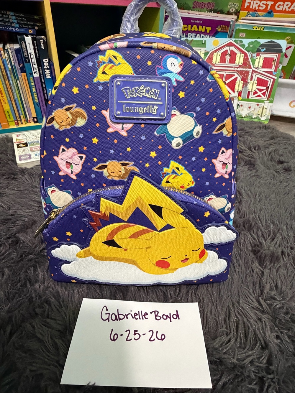 Pokemon Pikachu and Friends Sleeping Loungefly Mini Backpack
